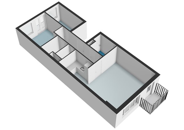 Floor plan - Ruyschstraat 343, 1091 MR Amsterdam 